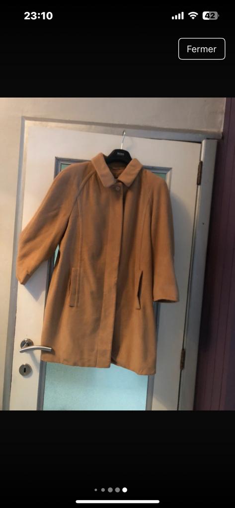 Delmod manteau mi long de qualité laine/angora 38/40, Kleding | Dames, Ophalen of Verzenden, Zo goed als nieuw