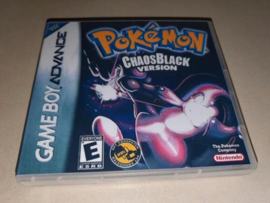 Pokemon ChaosBlack Version Game Boy Advance GBA Game Case, Verzenden, Zo goed als nieuw