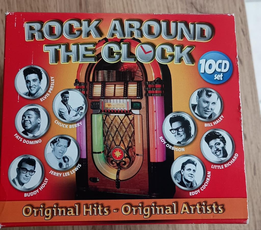 Cd box rock around the clock nieuw 10 cd's, Ophalen