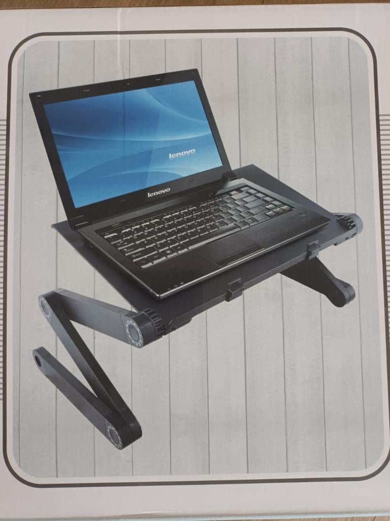 Multifunctionele laptoptafel, zwart., Computers en Software, Ophalen of Verzenden