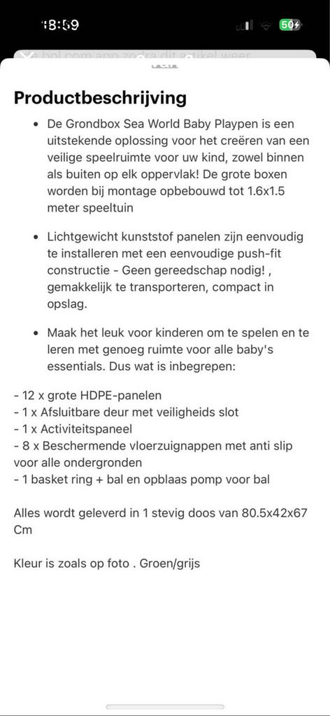 Grondpark, Kinderen en Baby's, Babyparken, Ophalen, Gebruikt