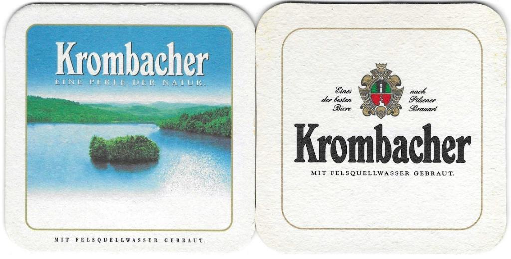 bierviltjes 2st Krombacher, Verzamelen, Verzenden