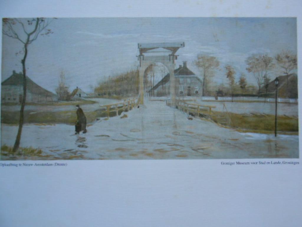 poster Vincent Van Gogh ophaalbrug in Nieuw Amsterdam 1883, Antiek en Kunst, Ophalen of Verzenden