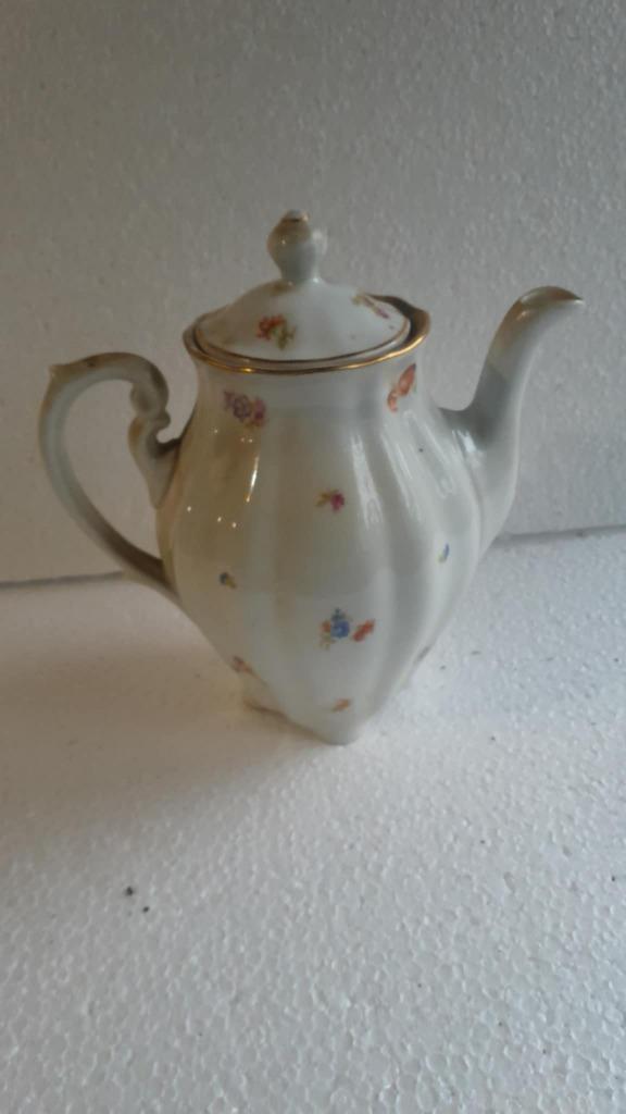 Vintage porselein café -Thee pot, Antiek en Kunst, Verzenden