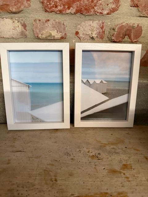2 kaders met foto's van de Baai van de Somme, Huis en Inrichting, Woonaccessoires | Schilderijen, Tekeningen en Foto's, Nieuw
