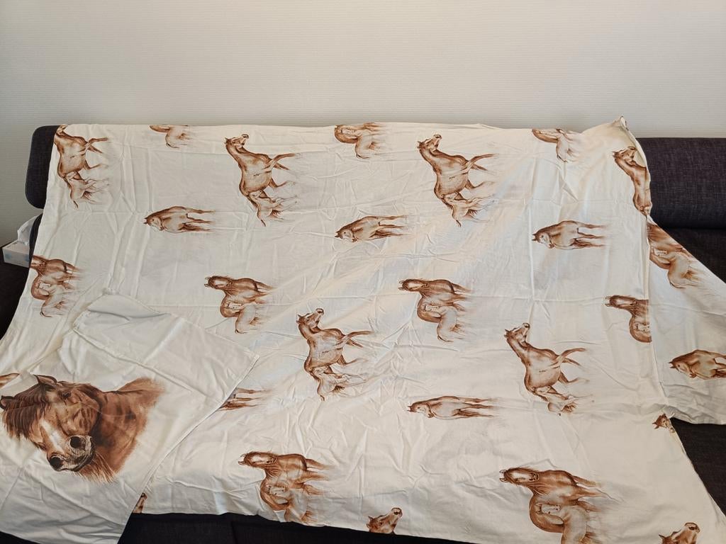 1 persoons overtrek katoen, Huis en Inrichting, Slaapkamer | Beddengoed, Ophalen, Gebruikt