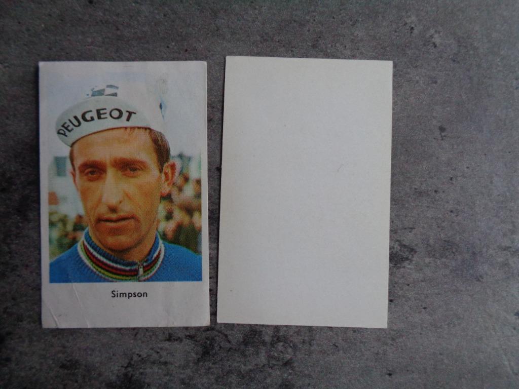 Monty GUM TOM SIMPSON WIELRENNER reeks Triumviraat, Hobby en Vrije tijd, Stickers en Plaatjes, Ophalen of Verzenden