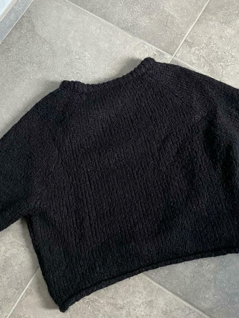 Zwarte oversized trui, Ophalen of Verzenden, Zo goed als nieuw, Maat 38/40 (M), Zwart