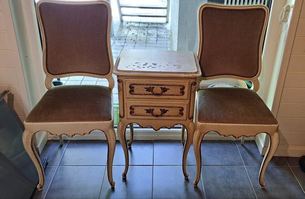 hoog nachttafeltje met 2 lades, Huis en Inrichting, Slaapkamer | Nachtkastjes, Ophalen, Gebruikt