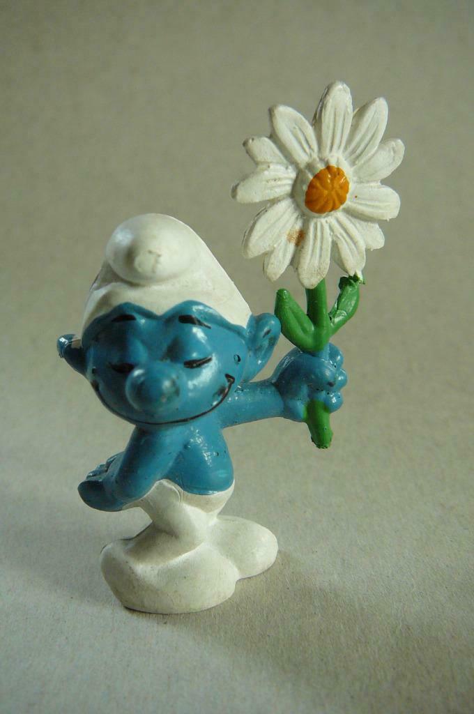 courting Smurf oude Smurf schtroumpf Peyo, Verzenden, Smurfen, Gebruikt, Beeldje of Figuurtje