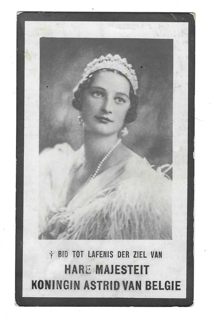 Bidprentje Koningin Astrid, Verzamelen, Bidprentjes en Rouwkaarten, Verzenden, Bidprentje