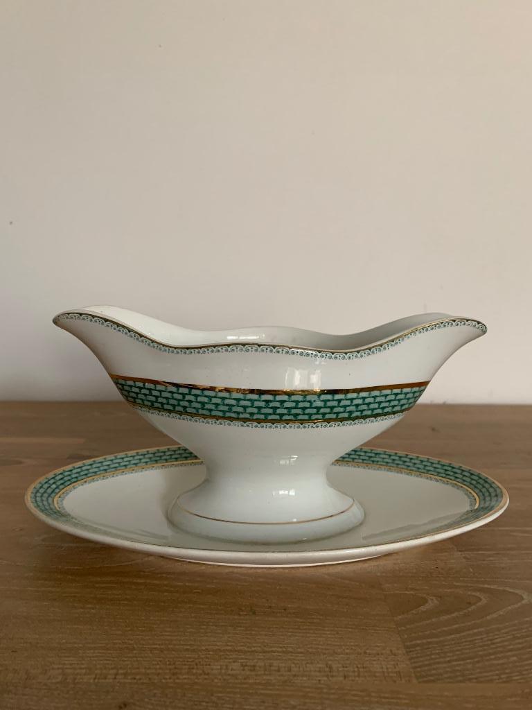 Saucière Elvira (motif vert), Antiquités & Art, Enlèvement ou Envoi