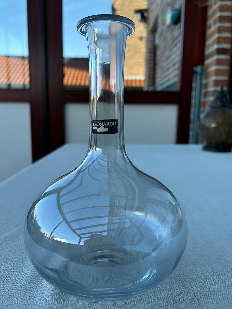 Vintage LEONARDO decanteerkaraf, Ophalen, Glas of Glazen, Overige stijlen, Glas