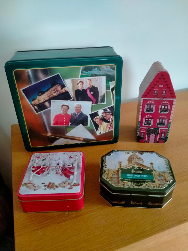 Lot blikken dozen, Verzamelen, Ophalen of Verzenden, Gebruikt, Koek(jes), Overige merken