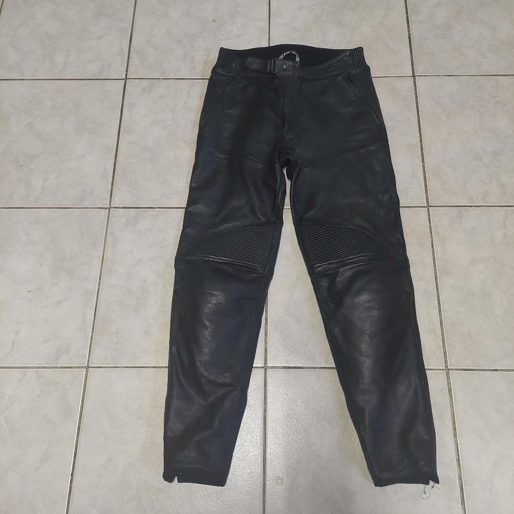 PANTALON MOTO CUIR BIKE IN ACTION VINTAGE RACING VOIR TAILLE, Enlèvement ou Envoi, Seconde main, Hommes, Pantalon | cuir