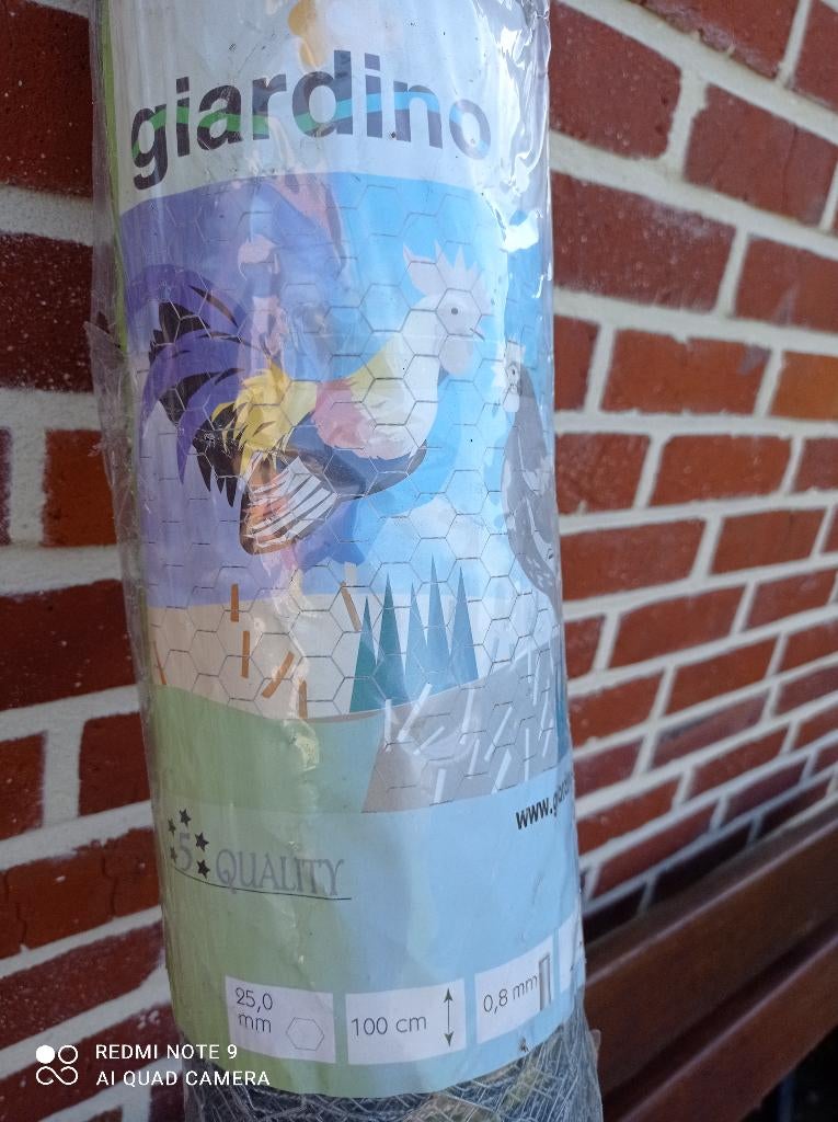 Gaas zeskant verzinkt, Ophalen, Nieuw, 20 meter of meer, Gaas