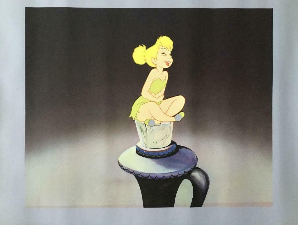 print op doek TINKERBELL LAUGHS uit Peter Pan (nieuw), Collections, Disney, Enlèvement ou Envoi, Peter Pan ou Pinocchio, Neuf