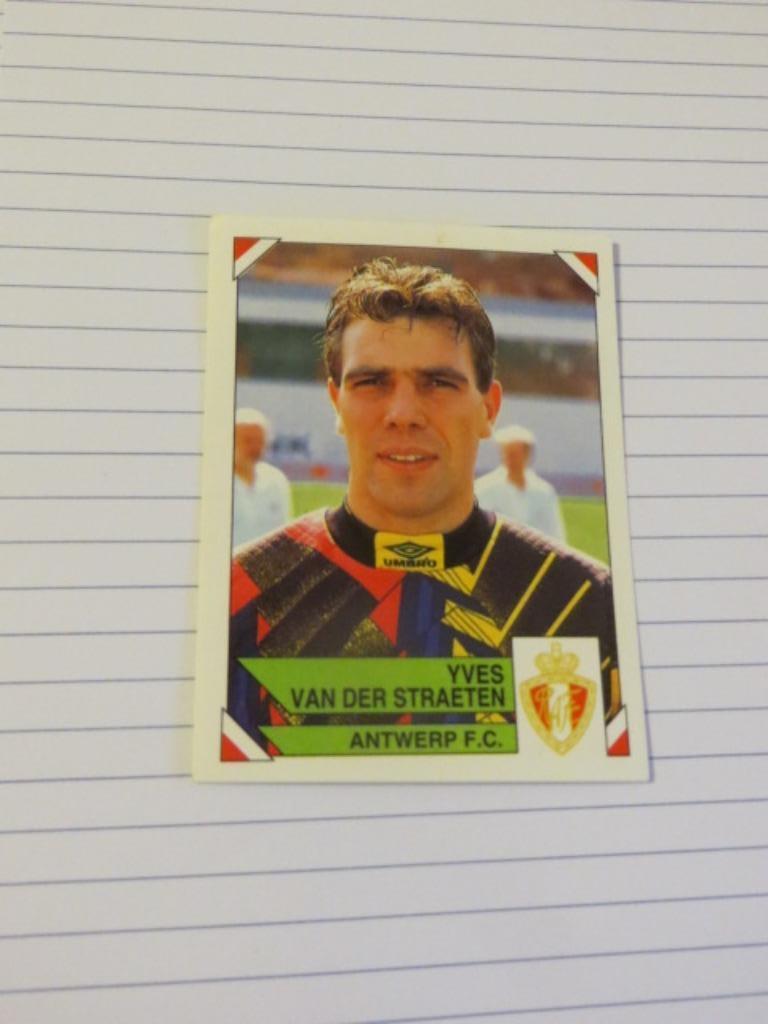Voetbal: Sticker football 95 : Yves Van Der Straeten - RAFC, Enlèvement ou Envoi, Neuf, Autocollant