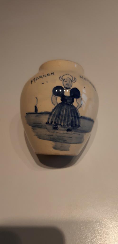 Ancien vase à Delft, intact. H 9 cm, Enlèvement ou Envoi