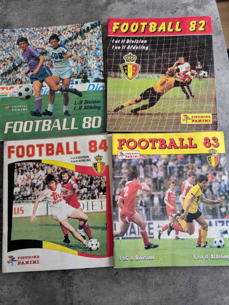 PANINI LOT DE 4 ALBUMS AUTOCOLLANTS FOOTBALL 1980/82/83/84, Enlèvement ou Envoi, Autocollant