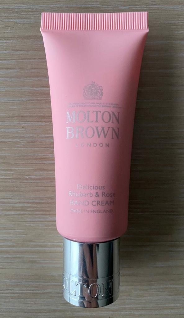 Handcrème Molton Brown delicious rhubarb & rose 40ml - NIEUW, Envoi, Neuf, Body lotion, Crème ou Huile