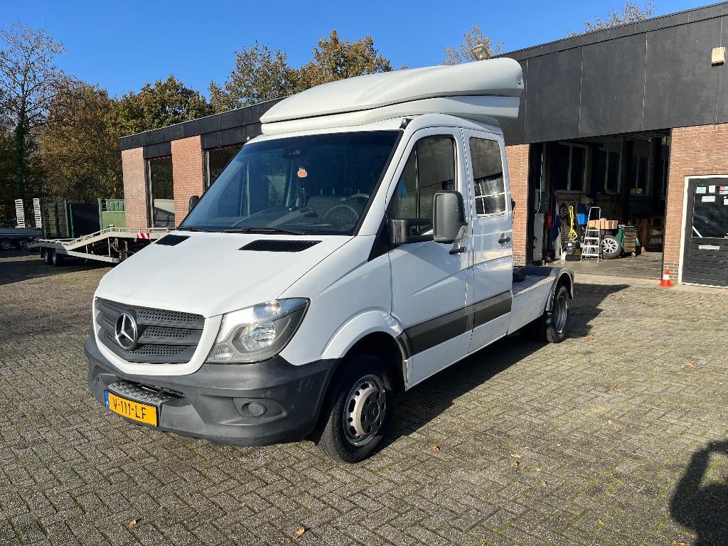 Mercedes 516 CDI TREKKER DUBBEL CABINE. 2018., Auto's, Bestelwagens en Lichte vracht, 4 cilinders, Wit, Bedrijf, 6 zetels
