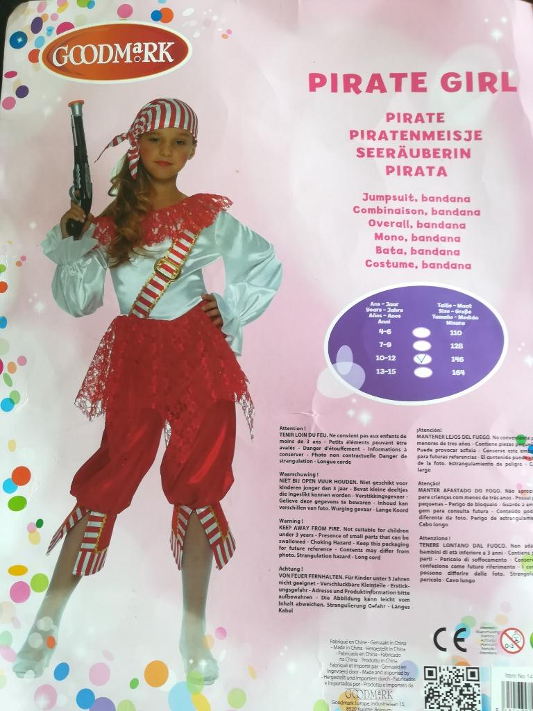 Piratenpak meisje, Ophalen, Meisje