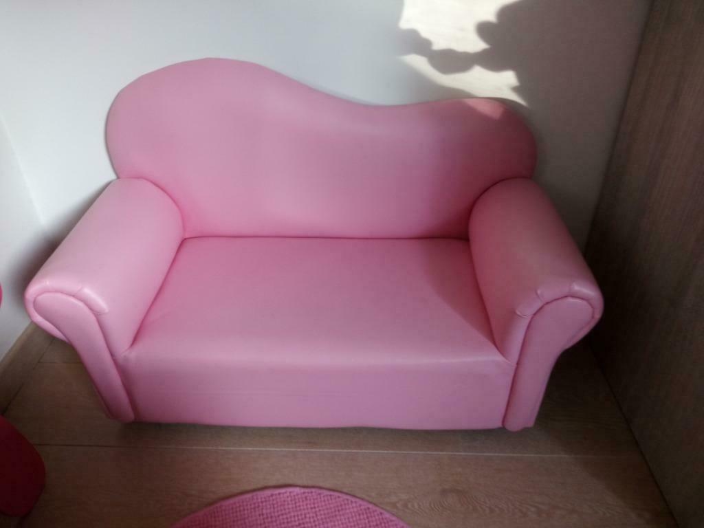 roze zitbank voor kinderen, Ophalen, Gebruikt