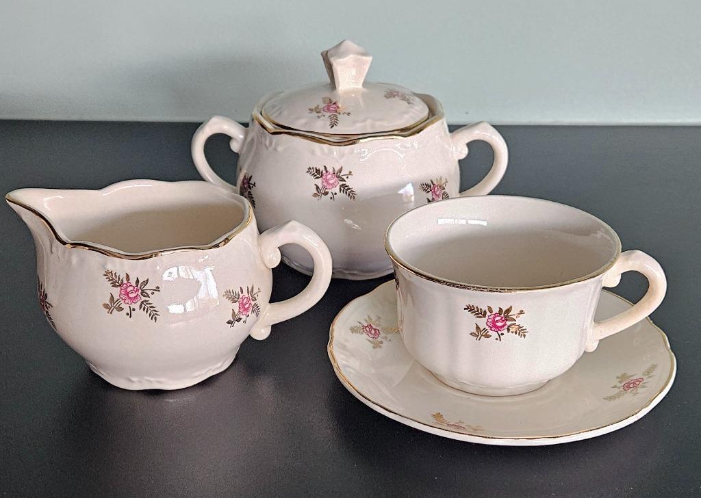 retro porseleinen koffieservies Boch La Louvière, Enlèvement