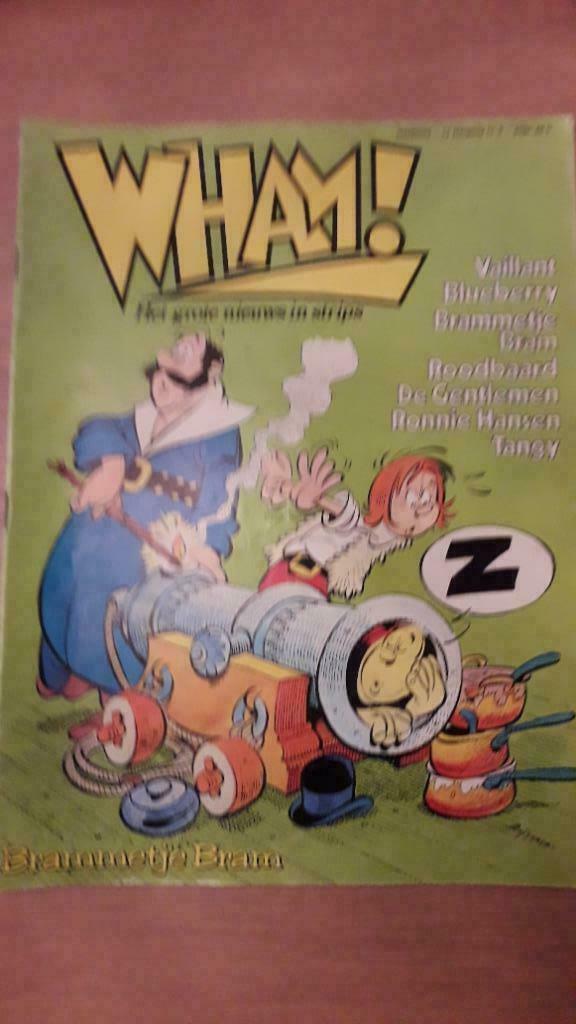 Striptijdschrift Wham, 1ste en 2de jaargang, 64 nummers, Boeken, Meerdere stripboeken, Ophalen of Verzenden, Gelezen