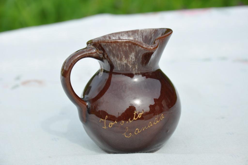 pot au lait terre cuite emaillé brun, Antiquités & Art, Enlèvement ou Envoi