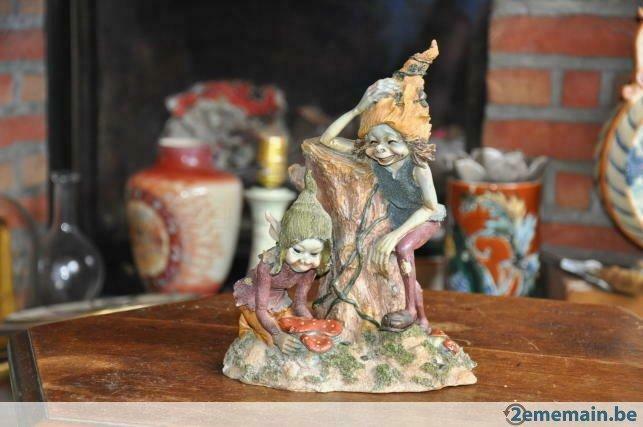troll en resine cueilleur de champignon, Divers, Lots de brocante, Enlèvement ou Envoi