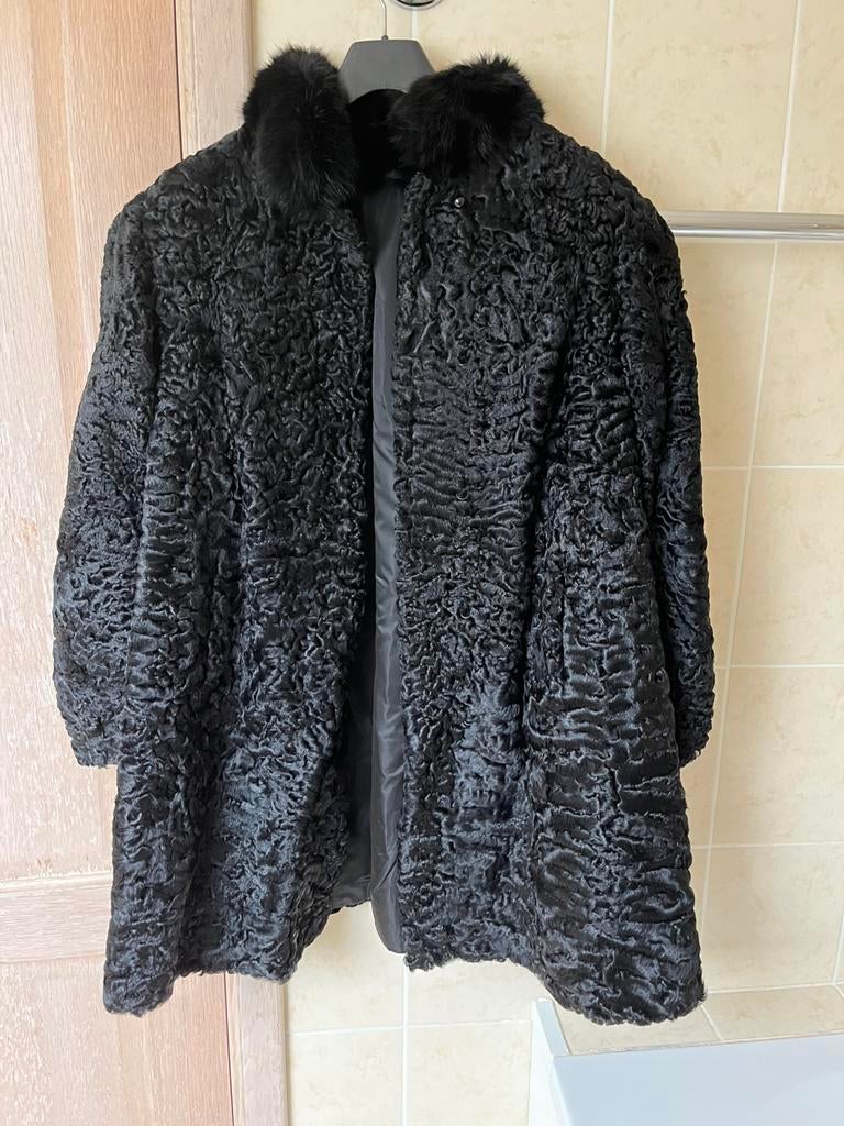 Pelsmantel, 87 cm lang, maat 40, Kleding | Dames, Jassen | Winter, Ophalen of Verzenden, Gedragen, Maat 38/40 (M)