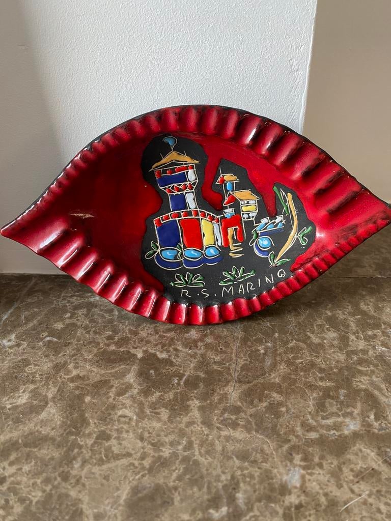 Vintage portemonnee van San Marino, Antiek en Kunst, Antiek | Keramiek en Aardewerk, Ophalen of Verzenden