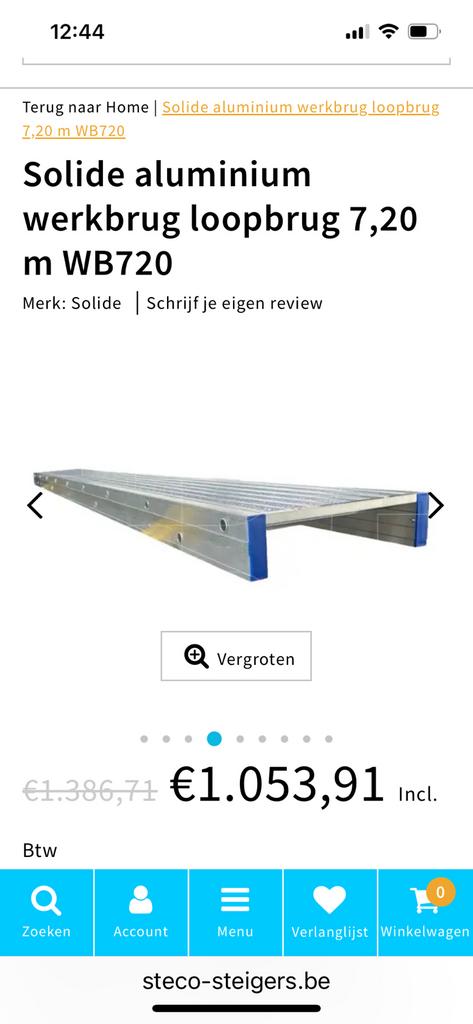 Loopplanken bouw, Doe-het-zelf en Bouw, Ophalen, Zo goed als nieuw