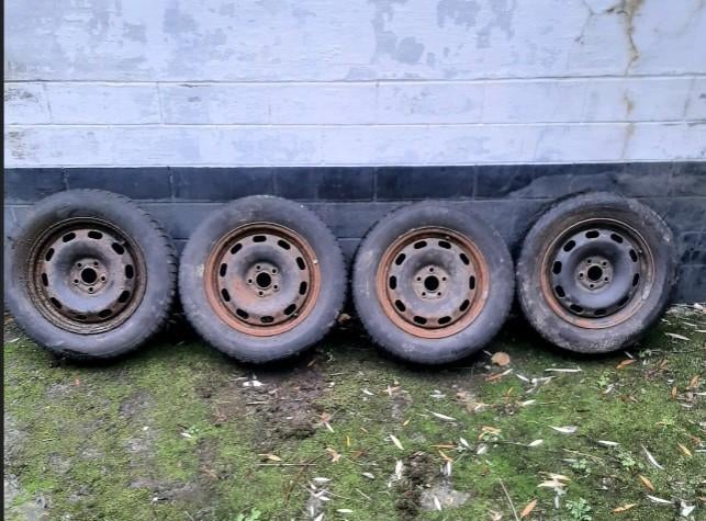 4 15 inch stalen velgen Golf 4/ Bora (5x100), Ophalen, Gebruikt, Seat