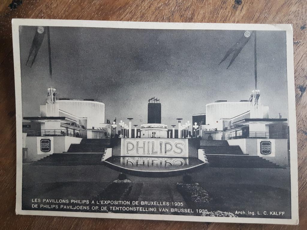 Carte postale Exposition pavillon Philips 1935 à Bruxelles, Enlèvement ou Envoi, 1920 à 1940, Non affranchie, Bruxelles (Capitale)
