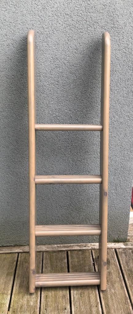 Échelle Flexa 4 marches pour lit surélevé -couleur taupe, Enlèvement, Comme neuf, Lits superposés