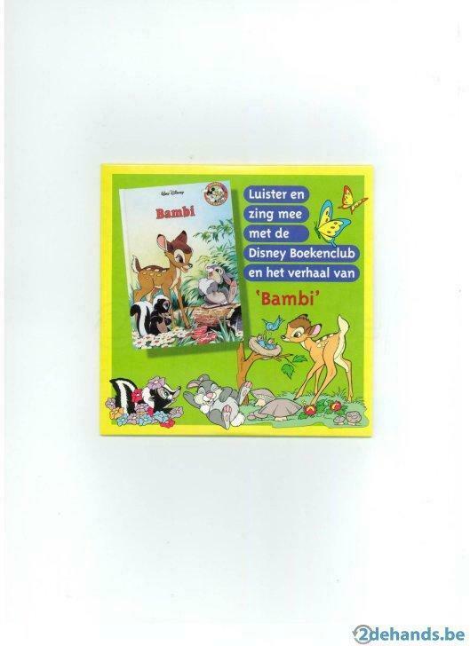 Luister en meezing CD  -  Bambi  -  Nieuw., Ophalen of Verzenden