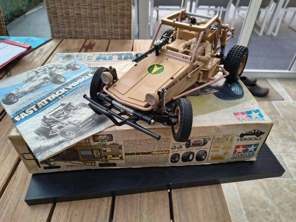 tamiya vintage Fast attack vehicle 58046 (1984), Auto offroad, Zo goed als nieuw, Schaal 1:10, RTR (Ready to Run)