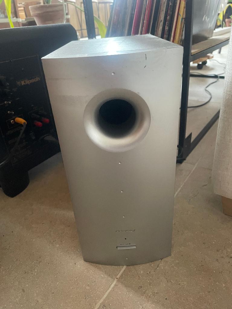 Pioneer klankkast baskast, Audio, Tv en Foto, Luidsprekerboxen, Subwoofer, Zo goed als nieuw, 60 tot 120 watt, Ophalen