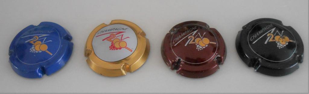 4 champagne capsules - jaar 2000 - 0,75 euro stuk, Verzamelen, Ophalen of Verzenden