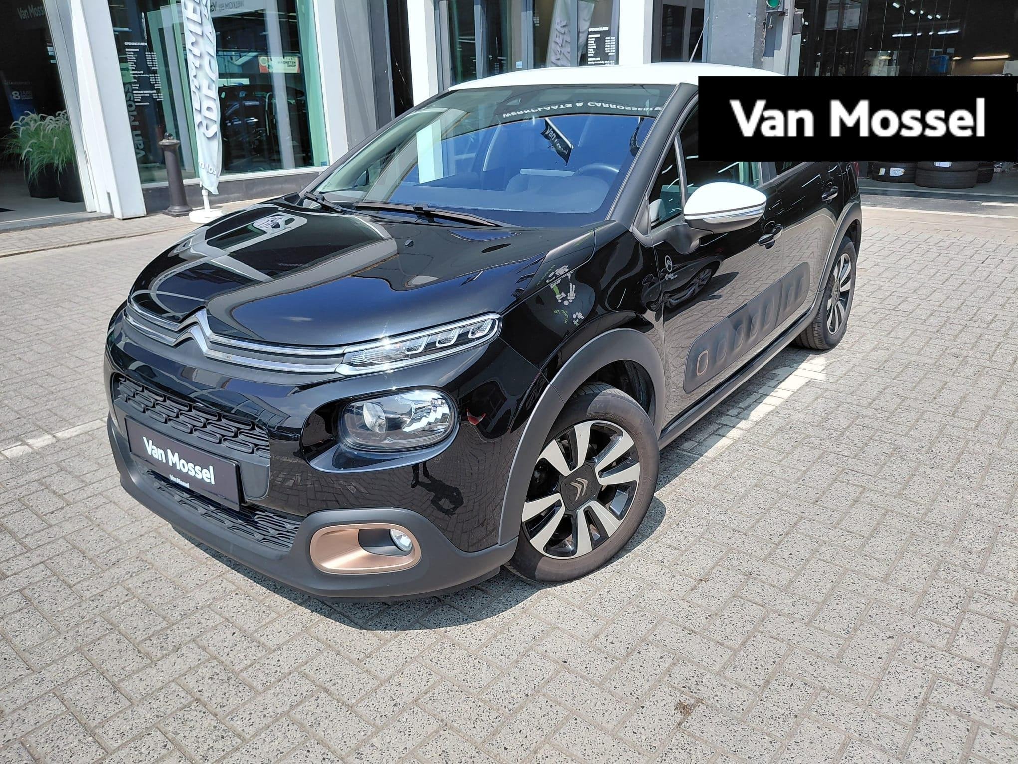 Citroën C3 1.2 PureTech 82 S&S MAN Live, Auto's, Voorwielaandrijving, Gebruikt, Traction-control, Zwart