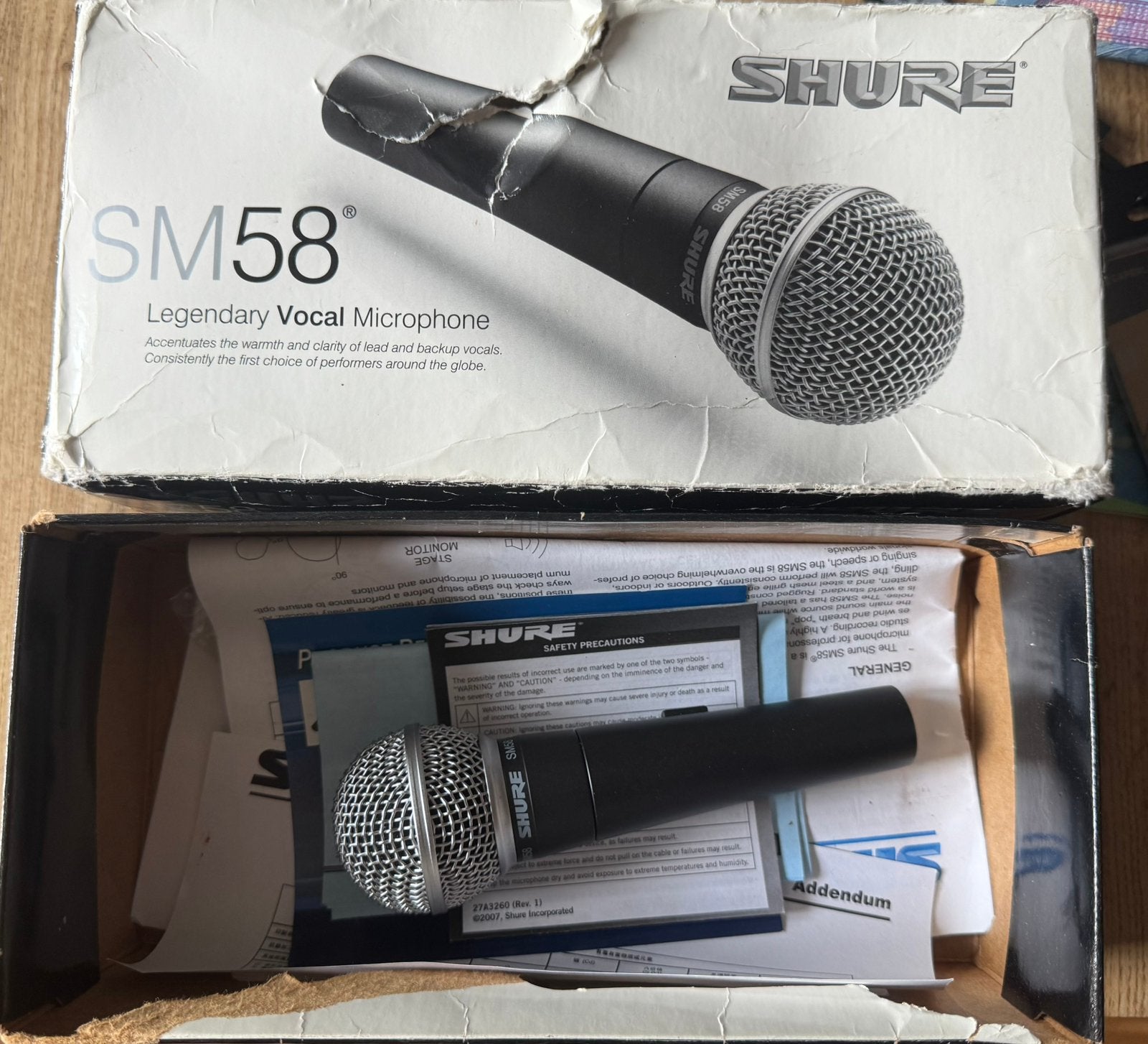 Shure SM58 professionele zangmicrofoon – origineel, Muziek en Instrumenten, Microfoons, Ophalen, Zo goed als nieuw, Zangmicrofoon