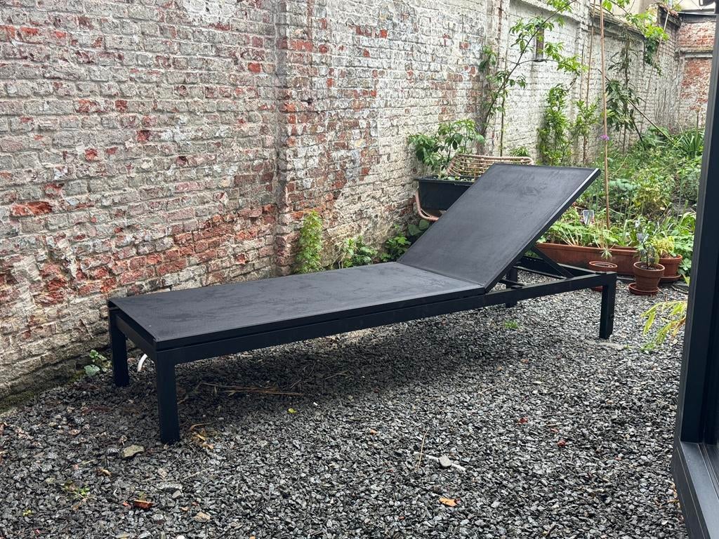 Verstelbaar ligbed voor buiten, Tuin en Terras, Ligbedden, Gebruikt, Aluminium, Verstelbaar, Ophalen