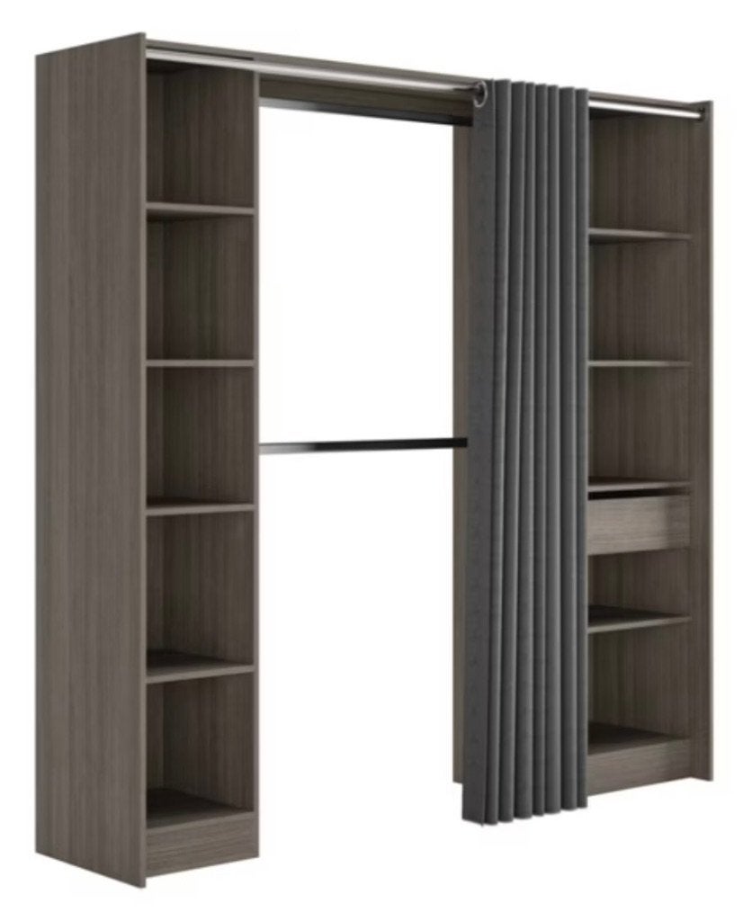 Dressing effet chêne grisé, 25 à 50 cm, 200 cm ou plus, Comme neuf, Enlèvement