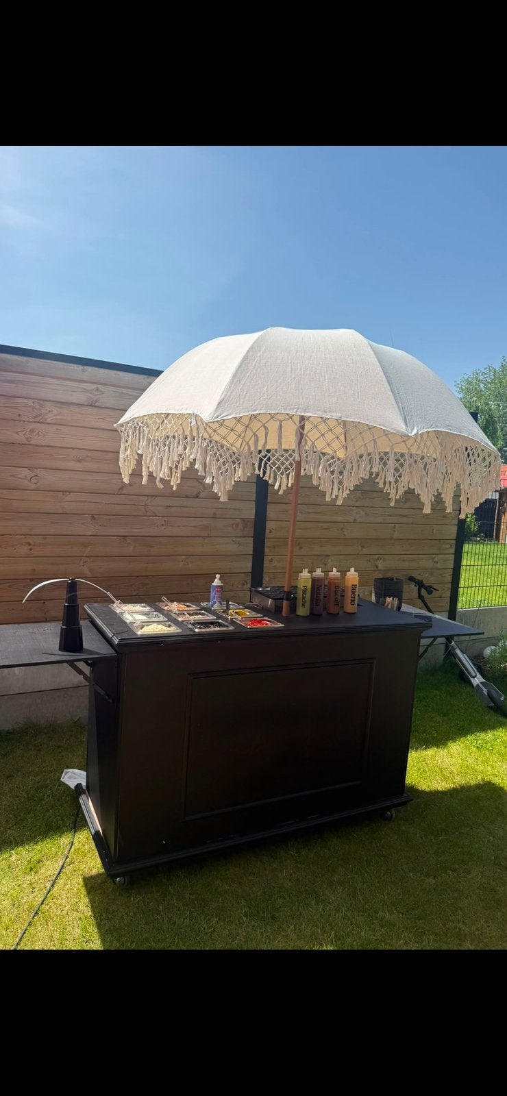 Bar a mini pancakes + materiel complet, Ophalen, Zo goed als nieuw