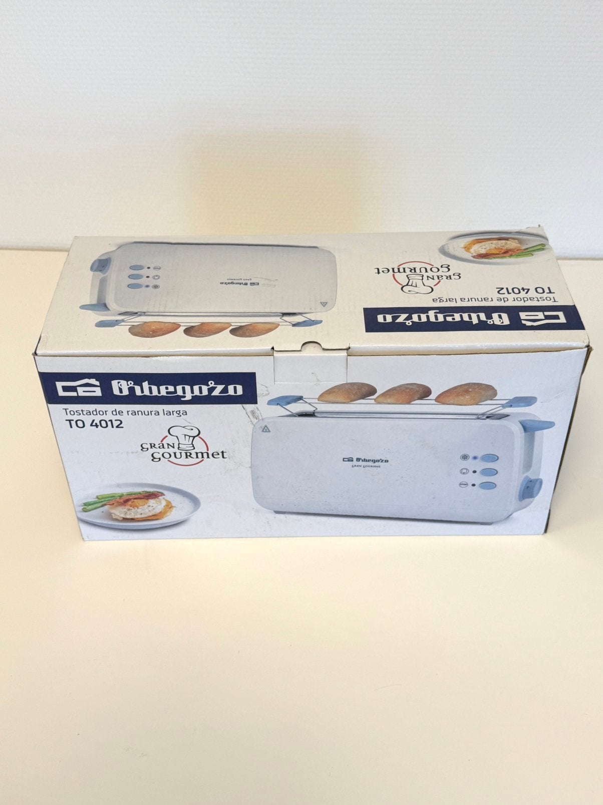 Orbegozo TO 4012 Broodrooster Lang Nieuw in Doos 850W, Ophalen of Verzenden, Nieuw, Uitneembare kruimellade