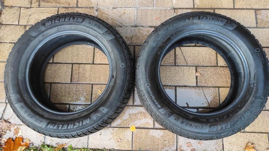 4 Michelin Alpin 6  215/60 R16 99H 5-6mm, Autos : Pièces & Accessoires, 16 pouces, Pneu(s), Enlèvement, Utilisé