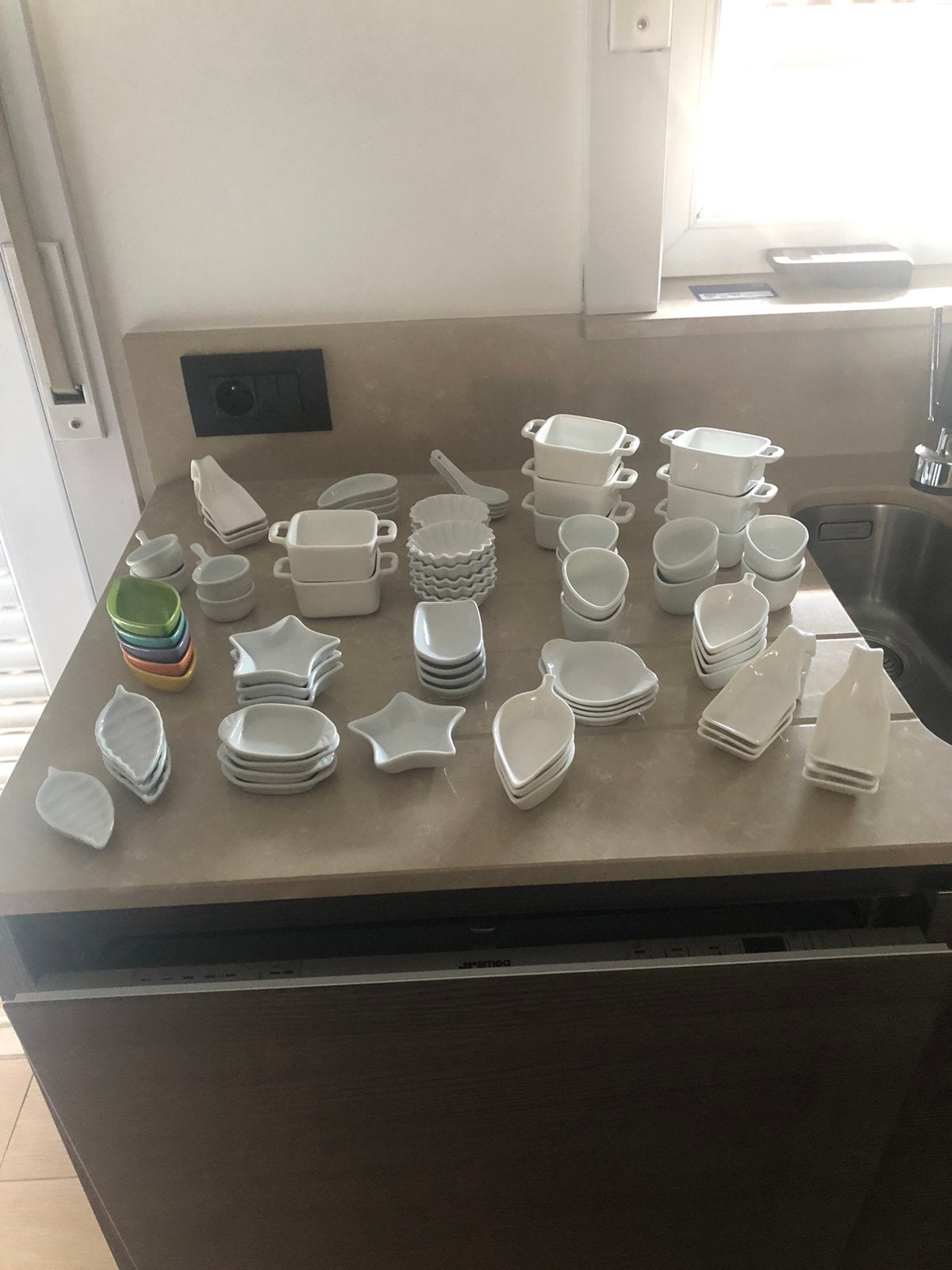 Verschillende apero schaaltjes + opdienblad, Huis en Inrichting, Ophalen, Zo goed als nieuw